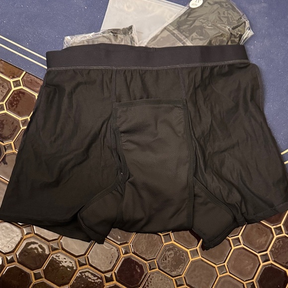 NWT- bundle-3 Shield ease washable Men's Black incontinence Boxer Briefs XL - Picture 3 of 5